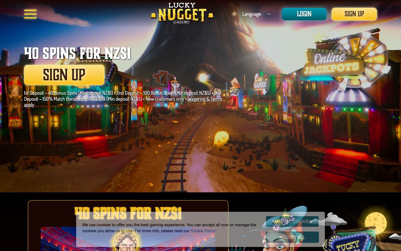 Lucky Nugget Casino screenshot